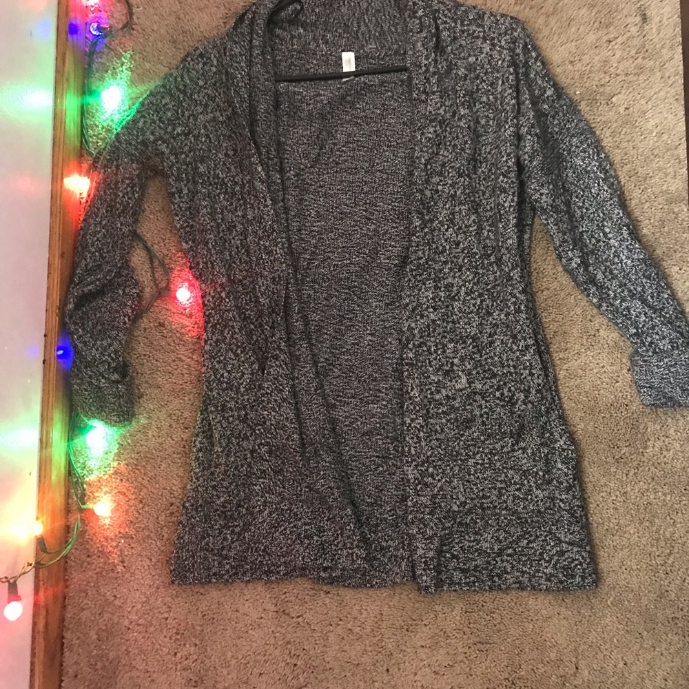 Black/grey cardigan